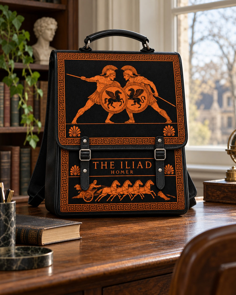 "The Iliad" Leather Backpack