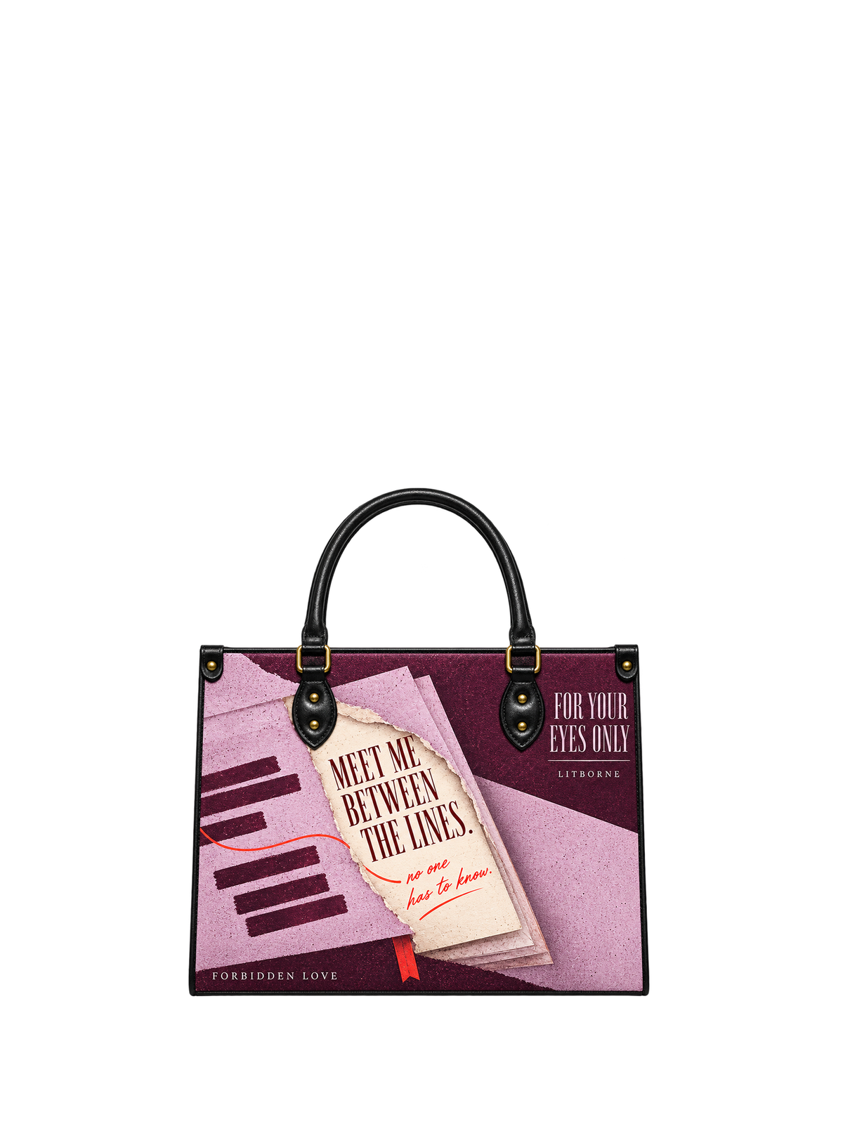 "For Your Eyes Only" Leather Handbag
