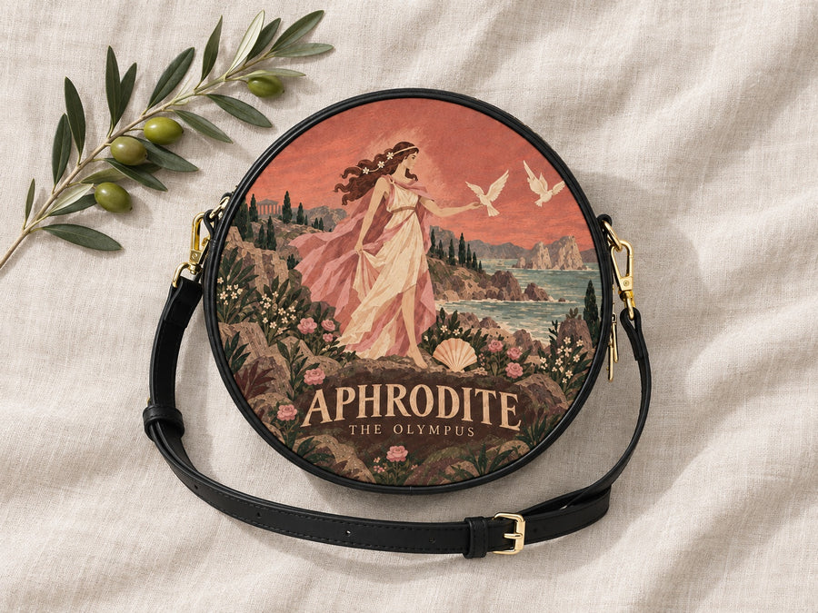 "Aphrodite" Circle Crossbody Bag