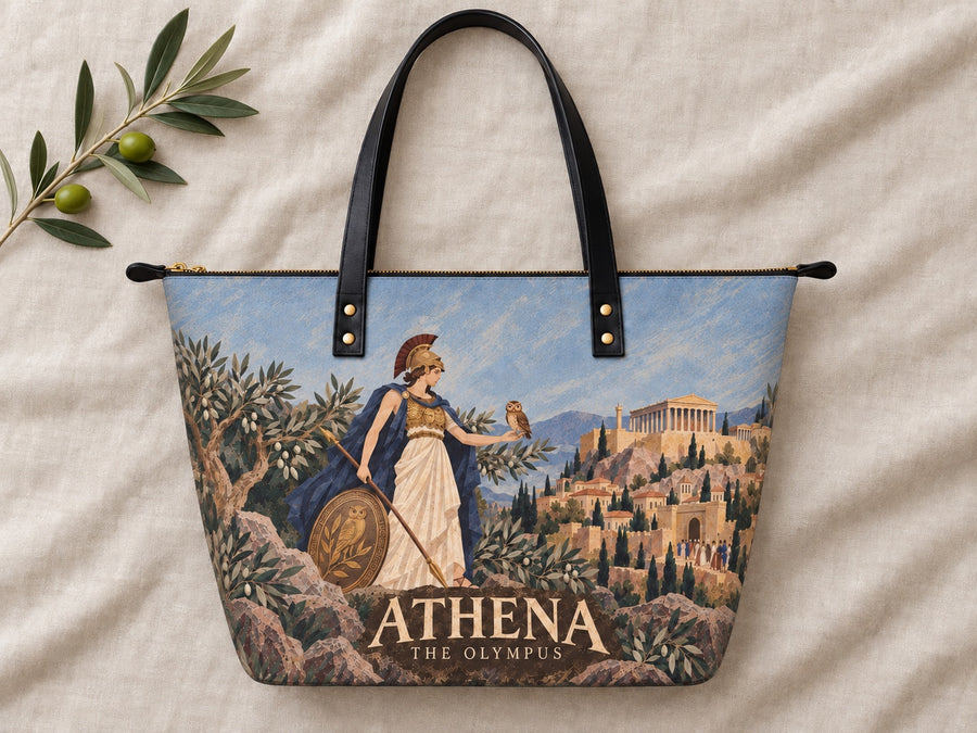 "Athena" Leather Tote Bag