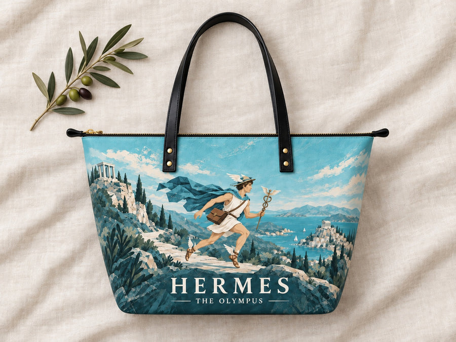 "Hermes" Leather Tote Bag