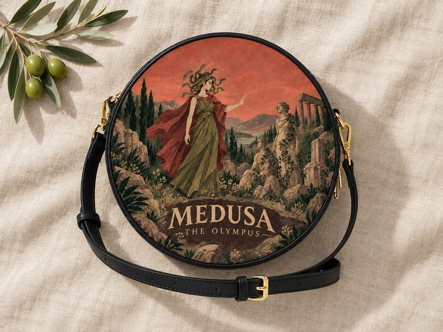 "Medusa" Circle Crossbody Bag