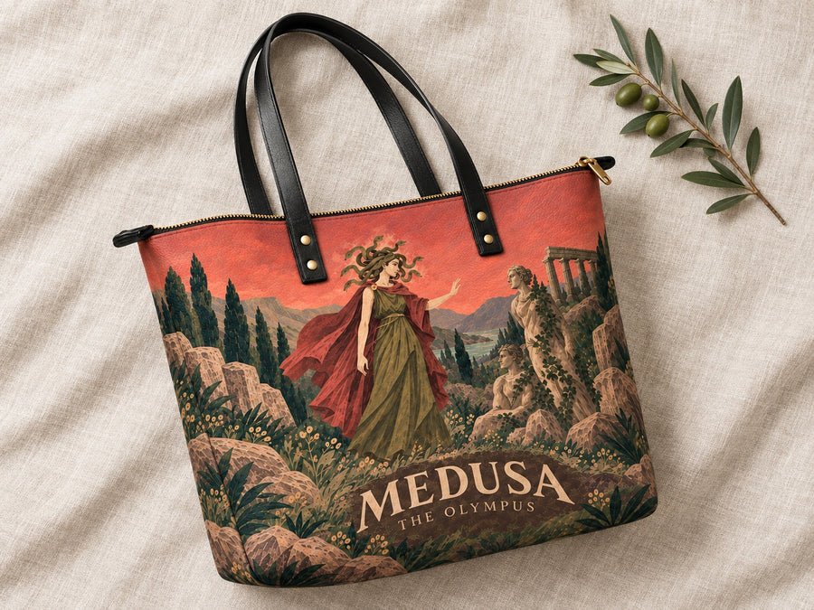 "Medusa" Leather Tote Bag