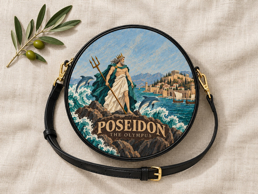 "Poseidon" Circle Crossbody Bag