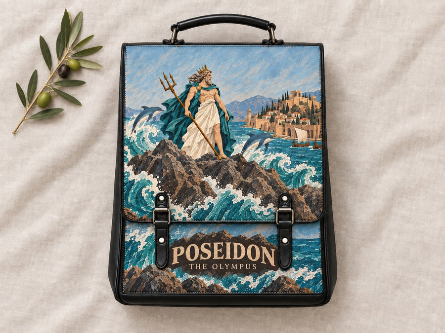 "Poseidon" Leather Backpack
