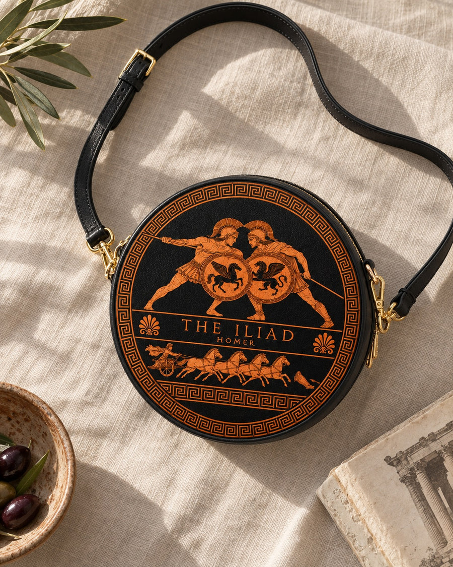 "The Iliad" Circle Crossbody Bag