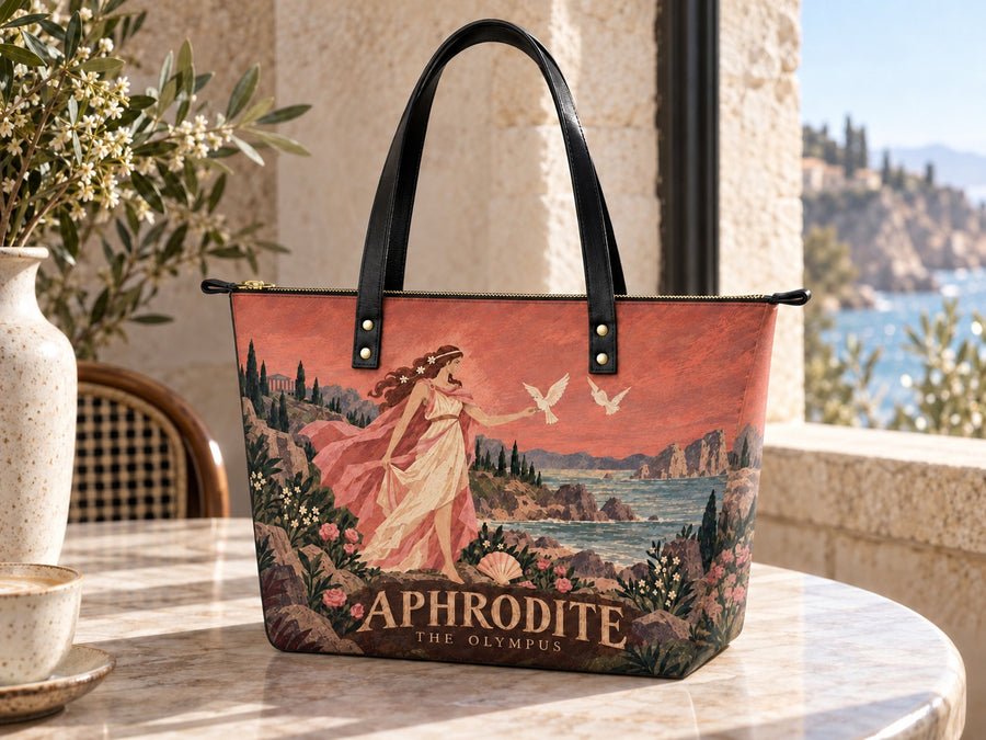 "Aphrodite" Leather Tote Bag