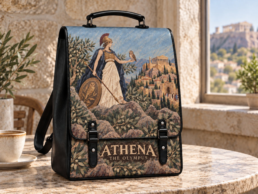 "Athena" Leather Backpack
