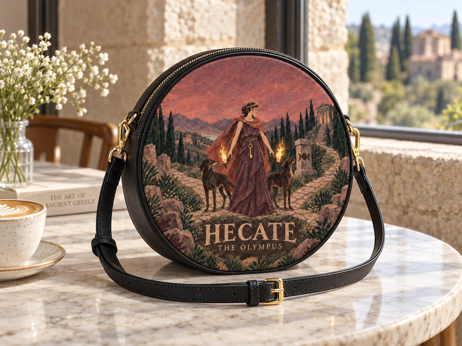 "Hecate" Circle Crossbody Bag