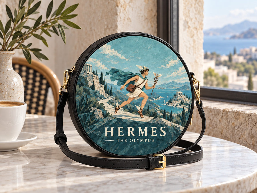 "Hermes" Circle Crossbody Bag