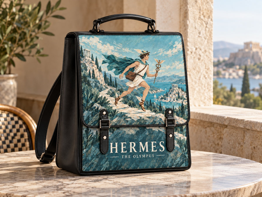 "Hermes" Leather Backpack