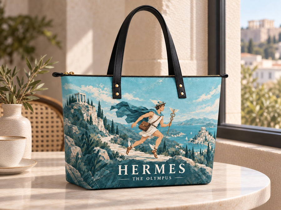 "Hermes" Leather Tote Bag