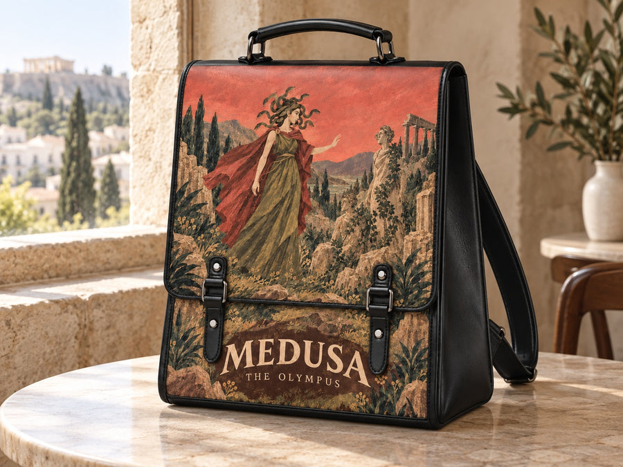 "Medusa" Leather Backpack
