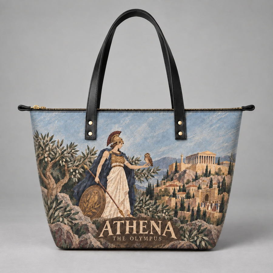 "Athena" Leather Tote Bag