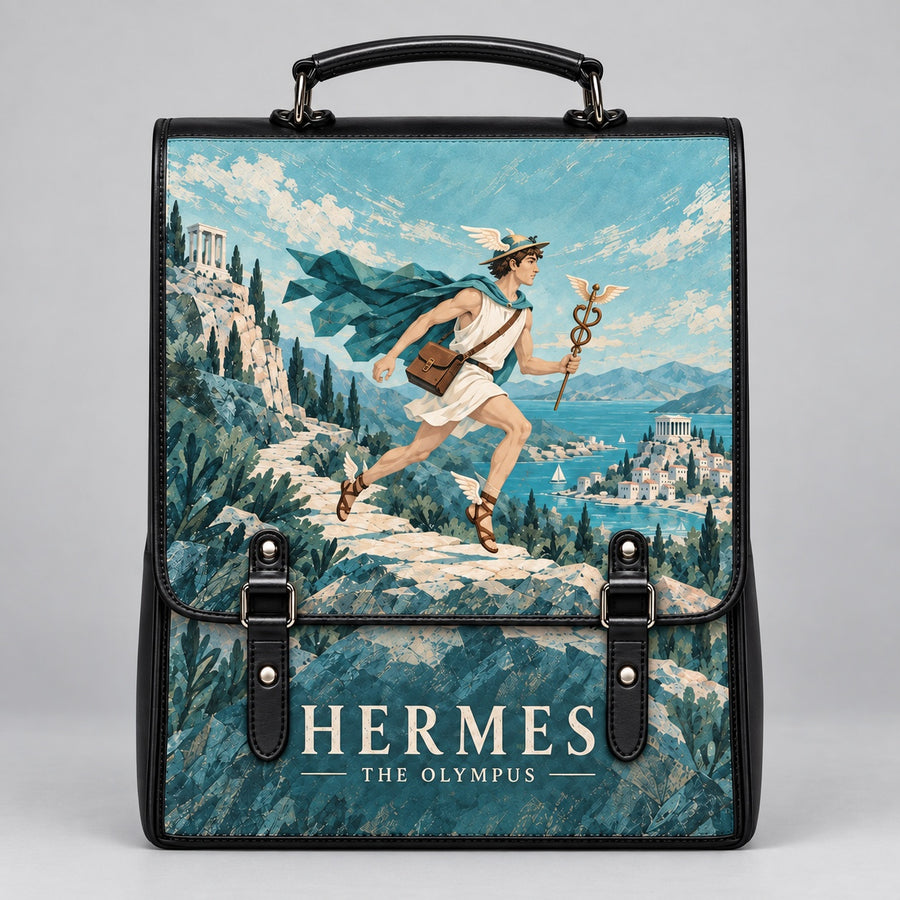 "Hermes" Leather Backpack