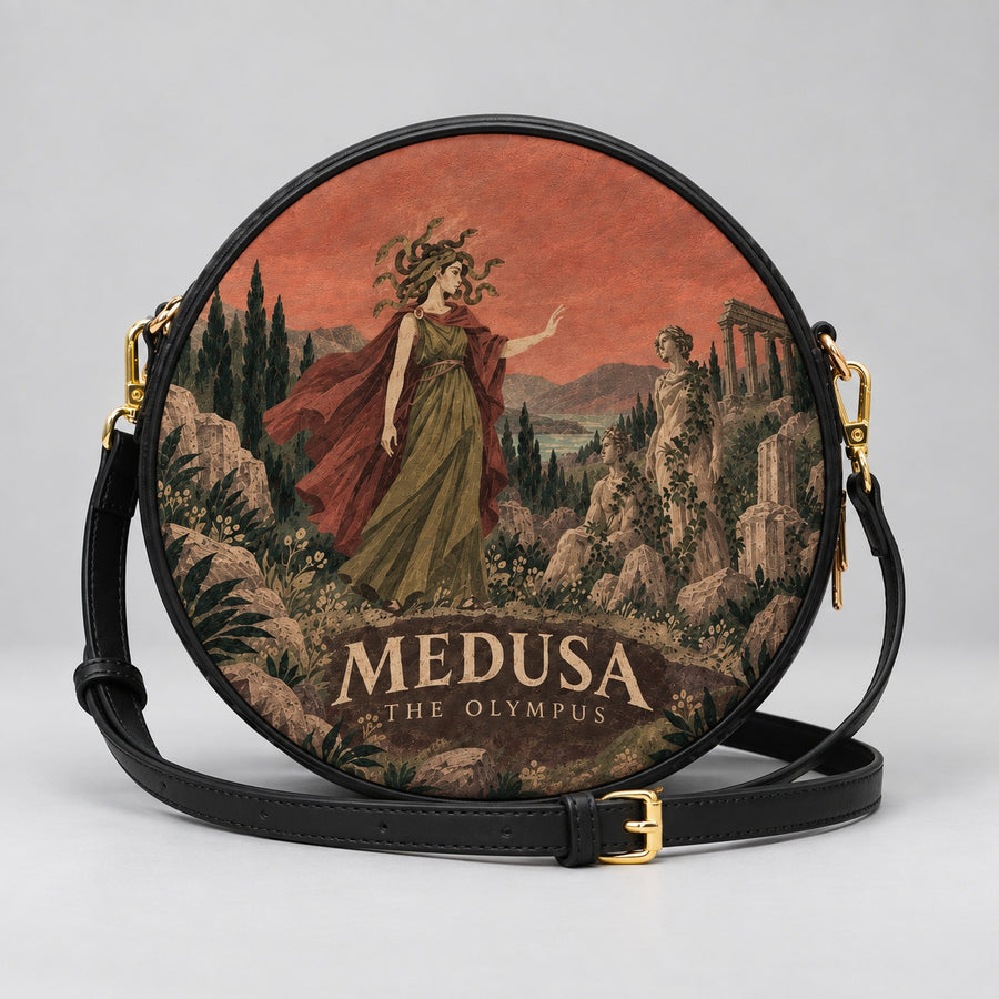"Medusa" Circle Crossbody Bag