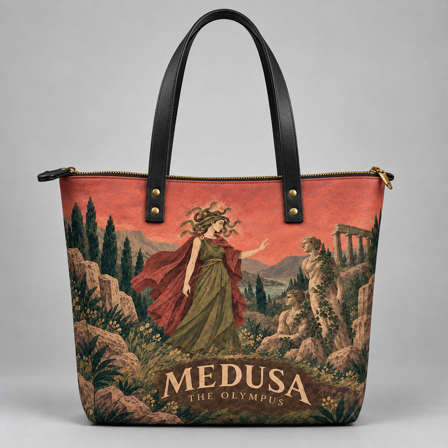 "Medusa" Leather Tote Bag