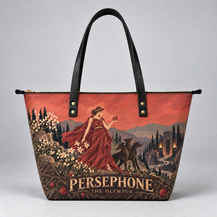 "Persephone" Leather Tote Bag