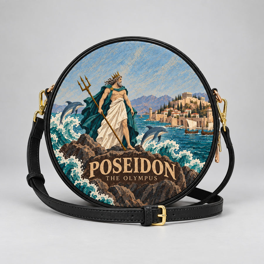 "Poseidon" Circle Crossbody Bag