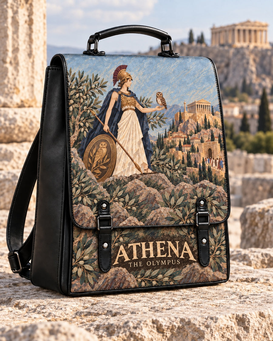 "Athena" Leather Backpack