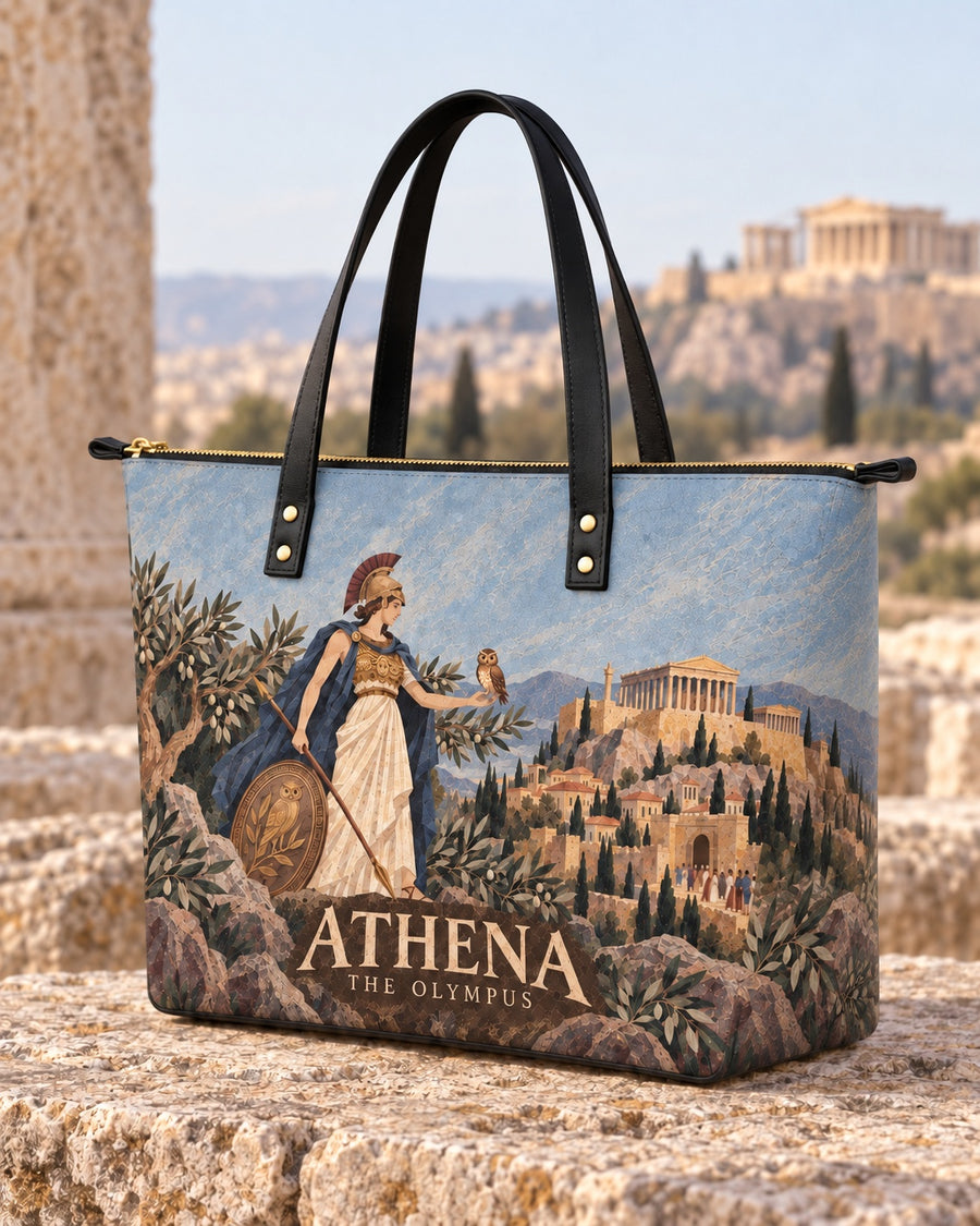 "Athena" Leather Tote Bag