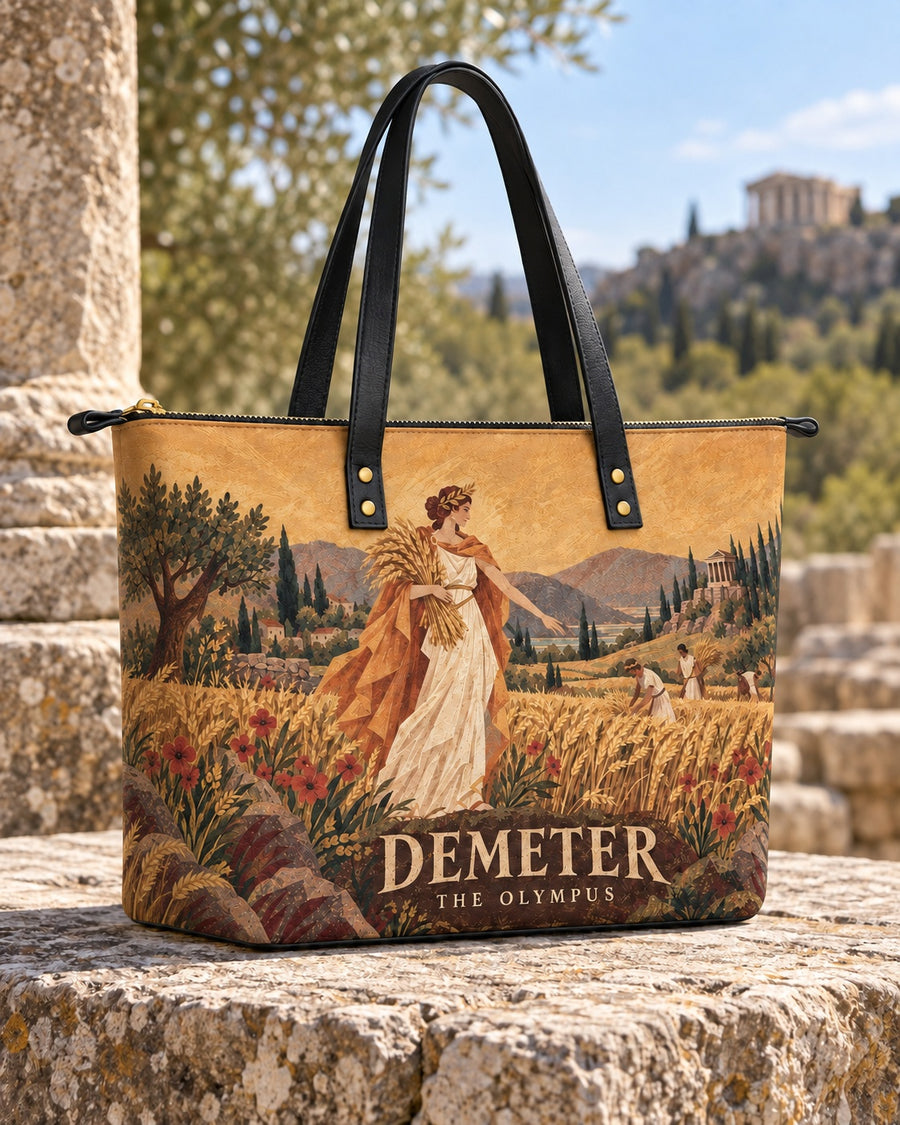 "Demeter" Leather Tote Bag