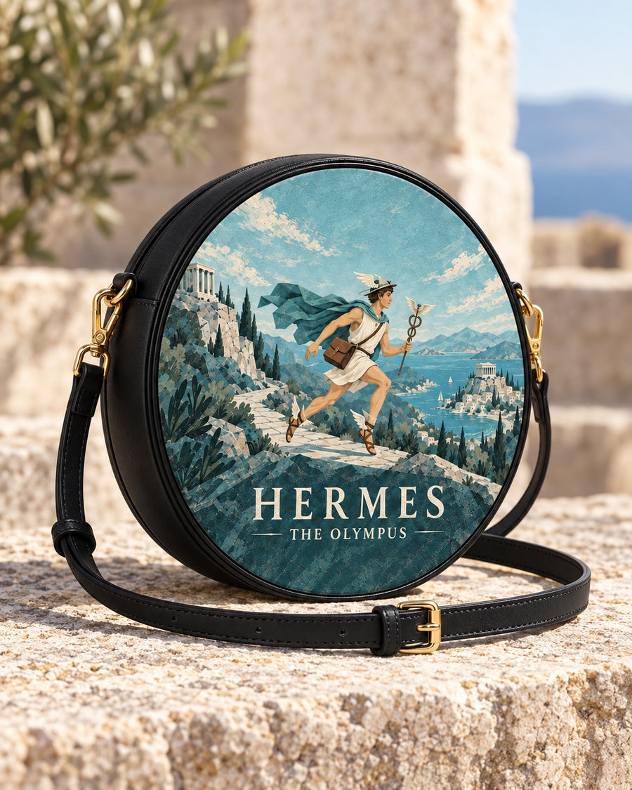 "Hermes" Circle Crossbody Bag