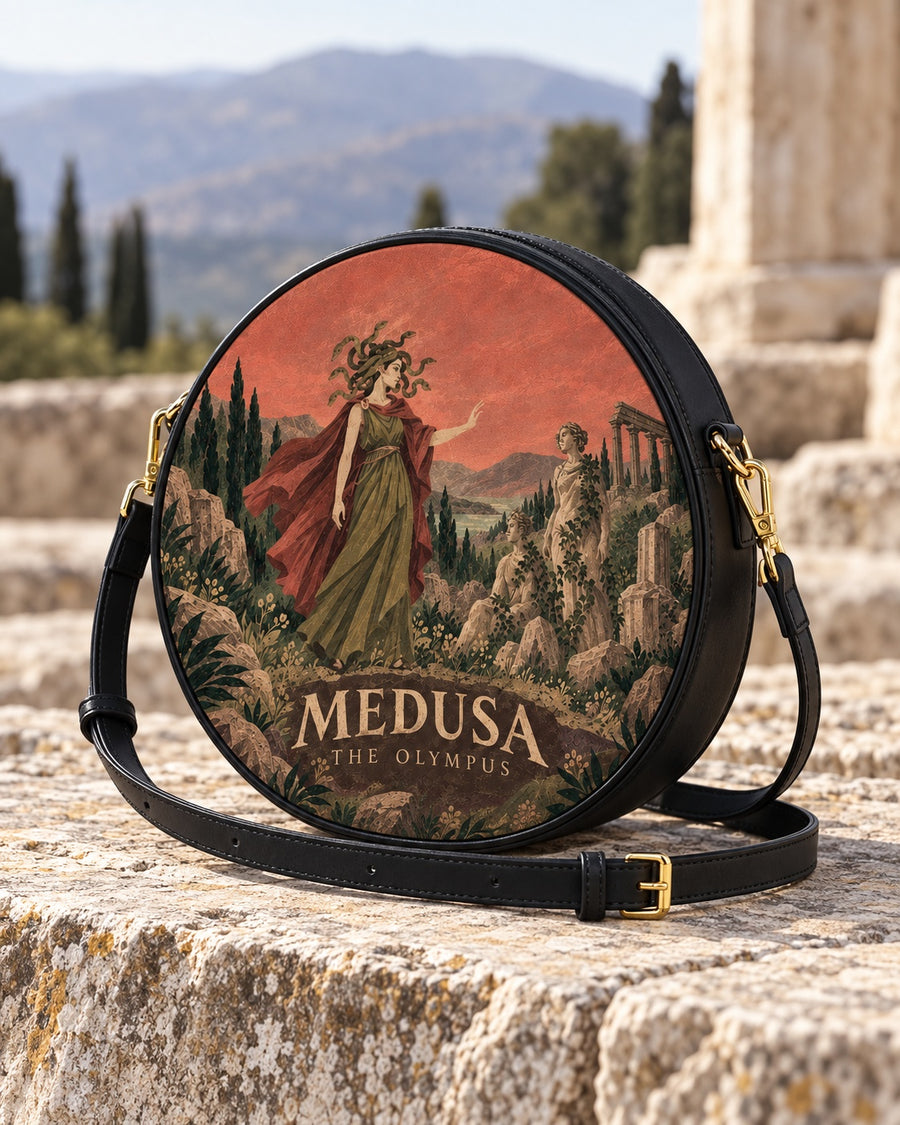 "Medusa" Circle Crossbody Bag