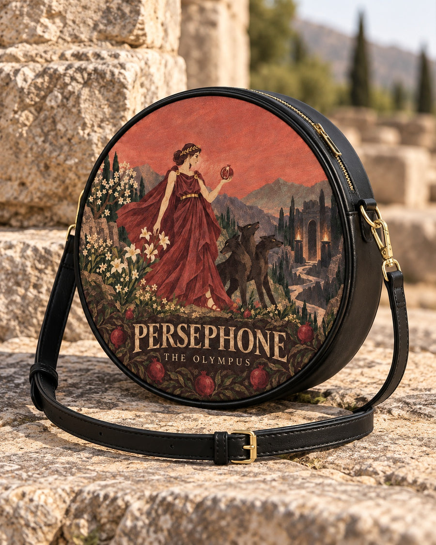 "Persephone" Circle Crossbody Bag