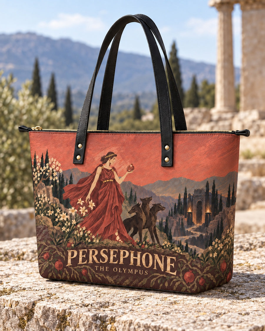 "Persephone" Leather Tote Bag