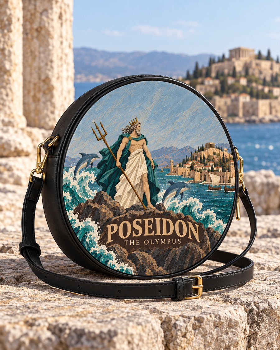 "Poseidon" Circle Crossbody Bag