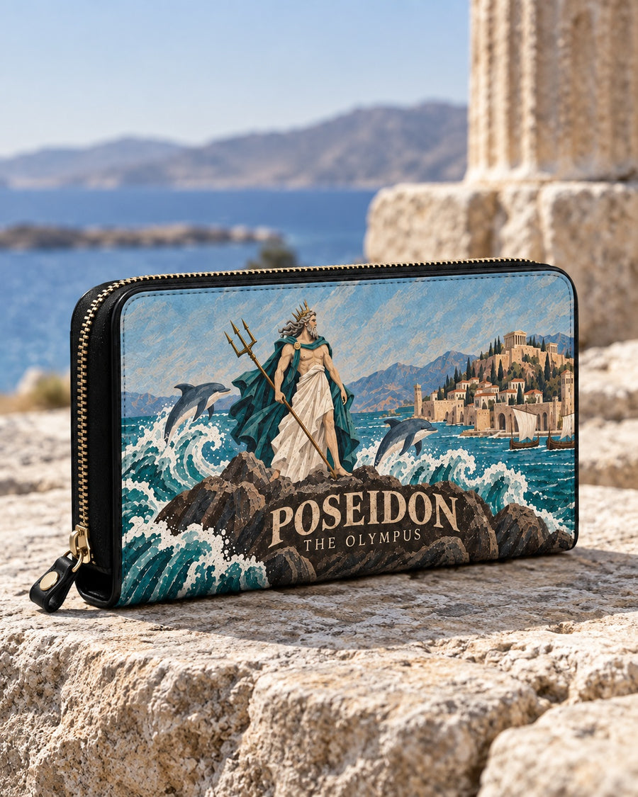 "Poseidon" Long Wallet