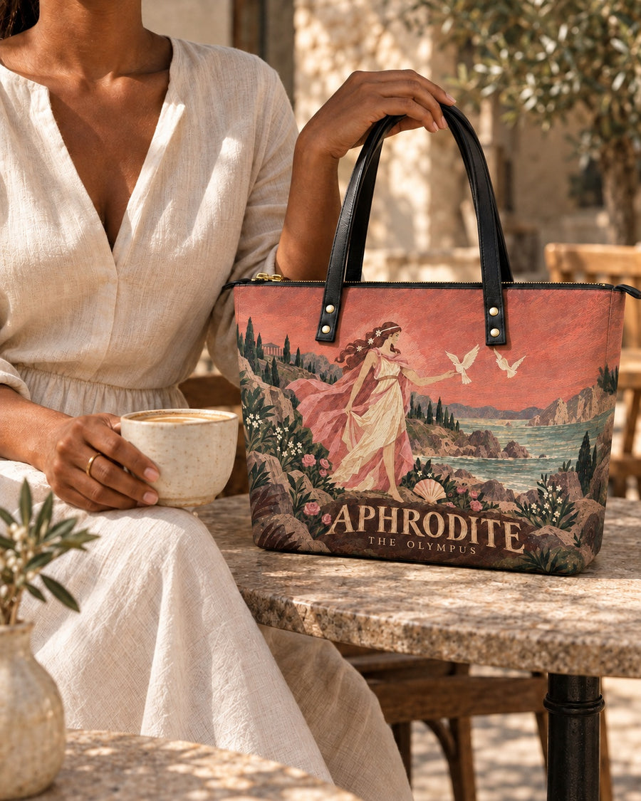"Aphrodite" Leather Tote Bag