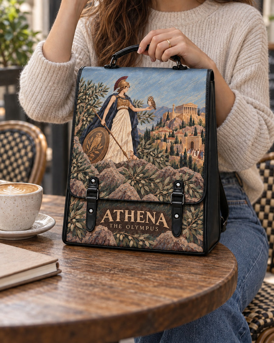 "Athena" Leather Backpack