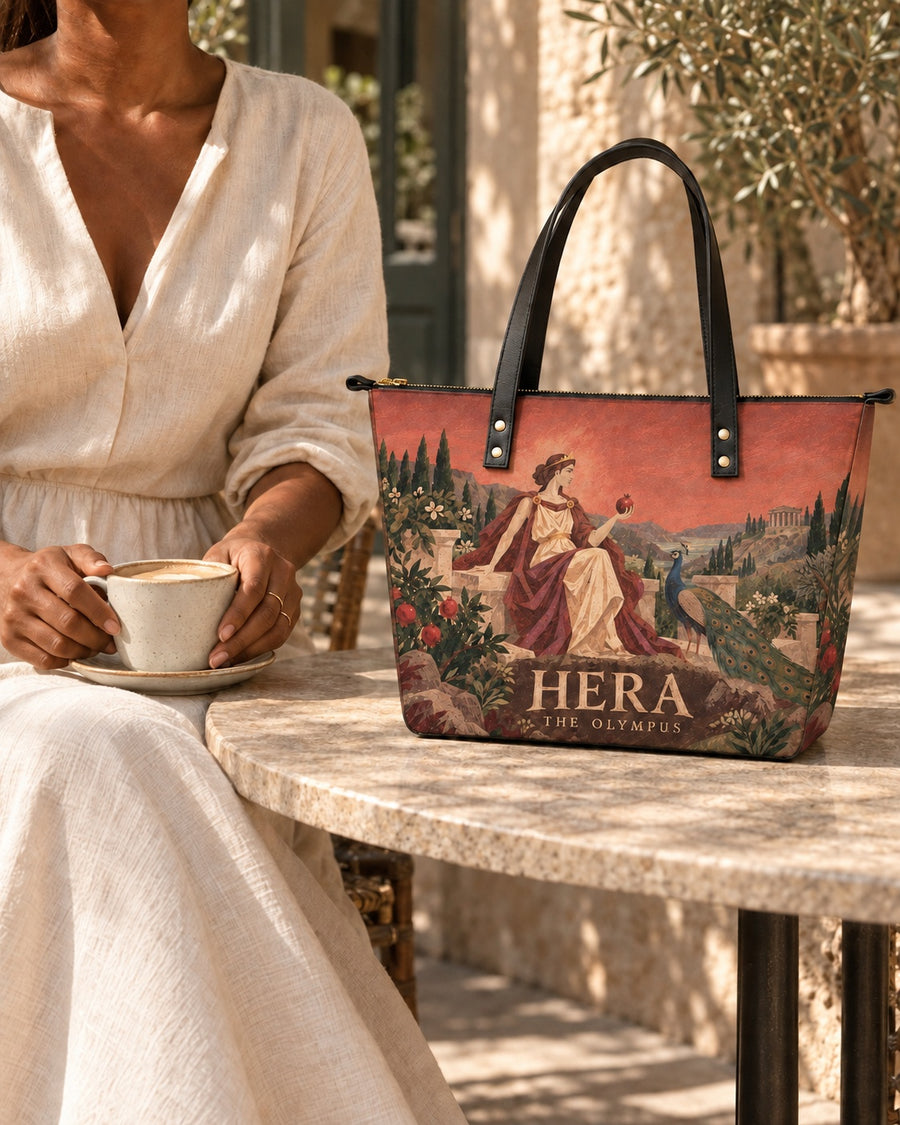 "Hera" Leather Tote Bag