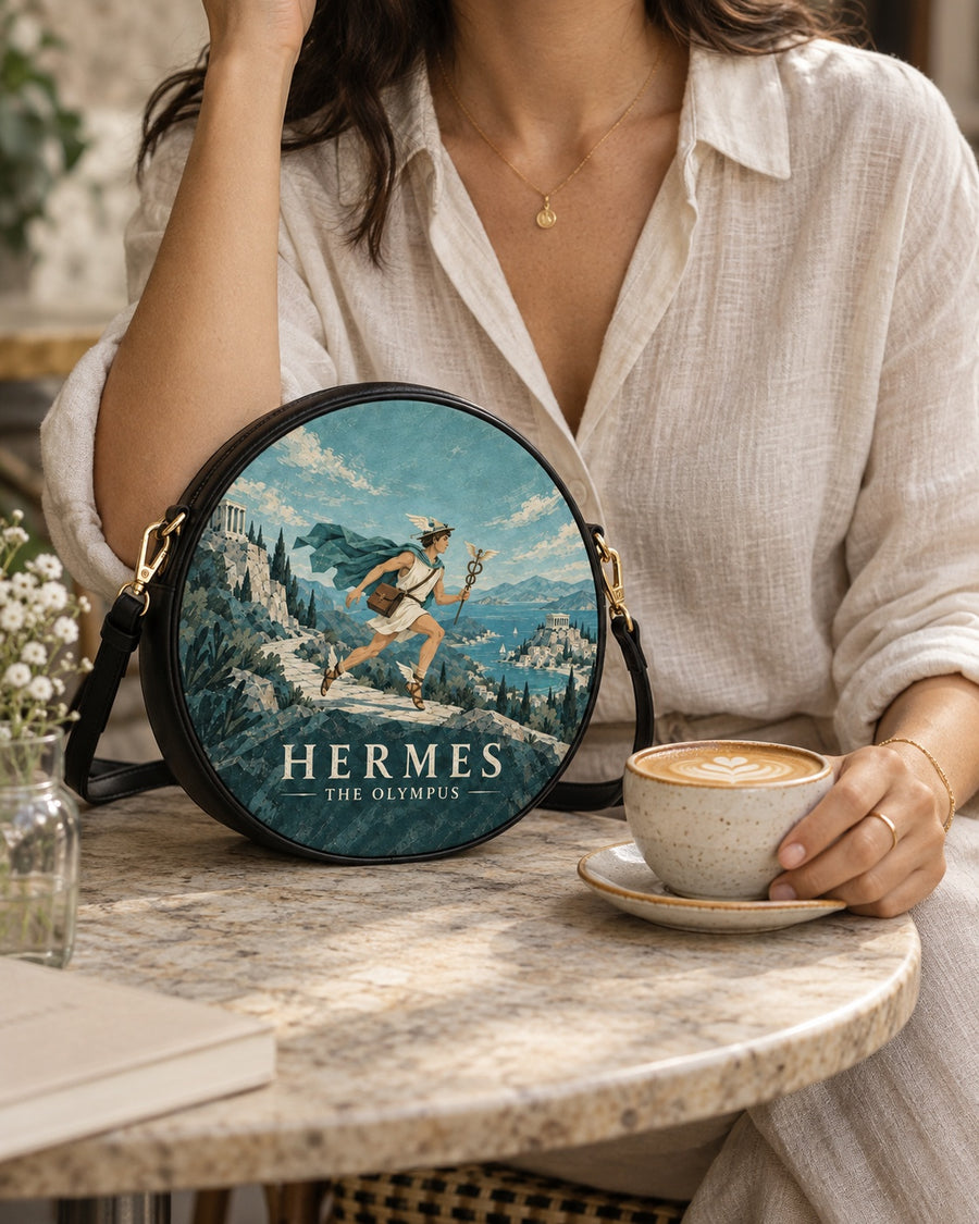"Hermes" Circle Crossbody Bag