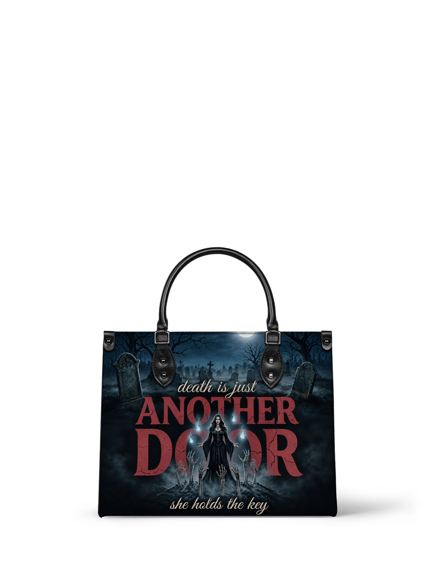 "Death Is Just Another Door" Necromancer Leather Handbag