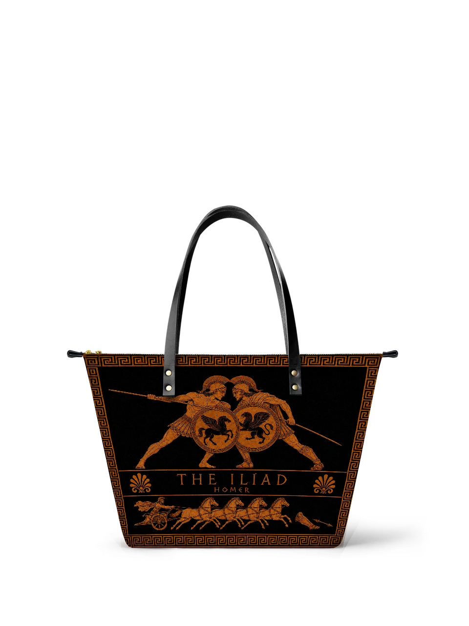 "The Iliad" Leather Tote Bag