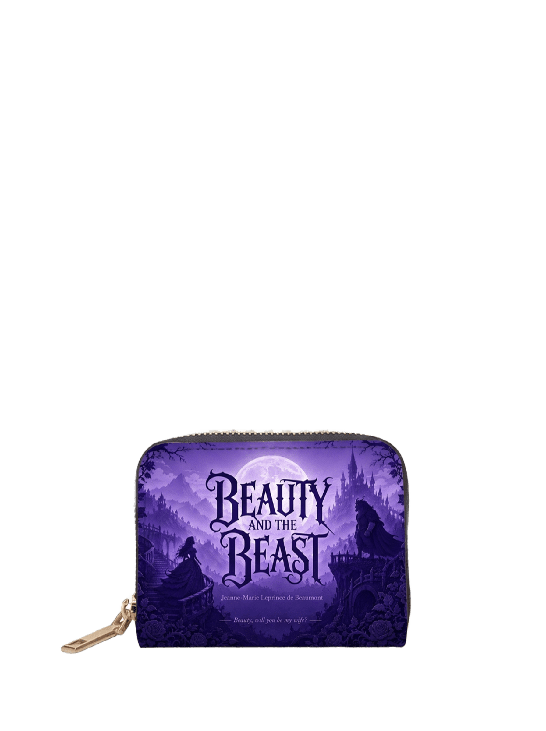 "Beauty and the Beast" Moonlit Rose Mini Wallet