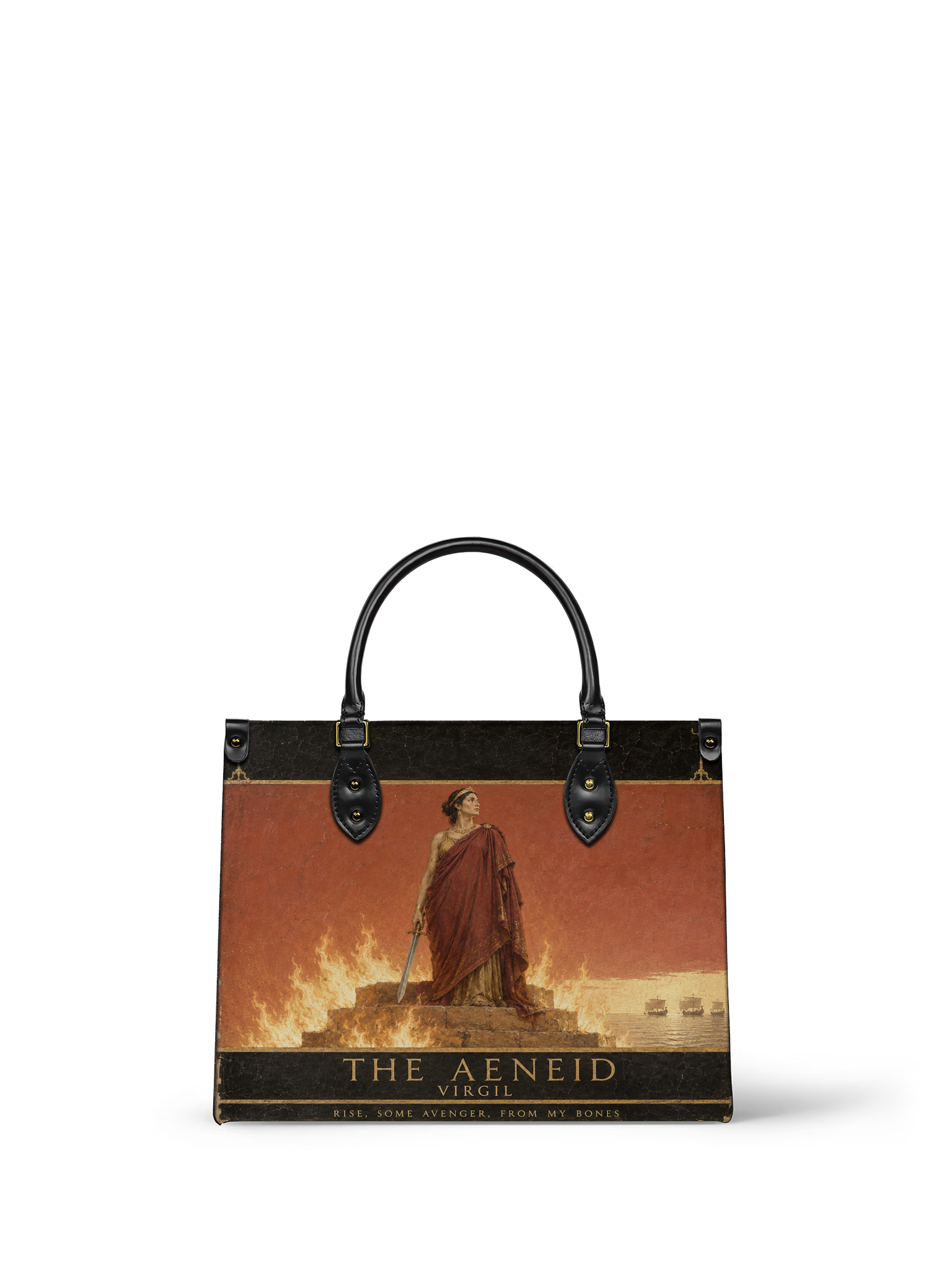 "The Aeneid" Leather Handbag