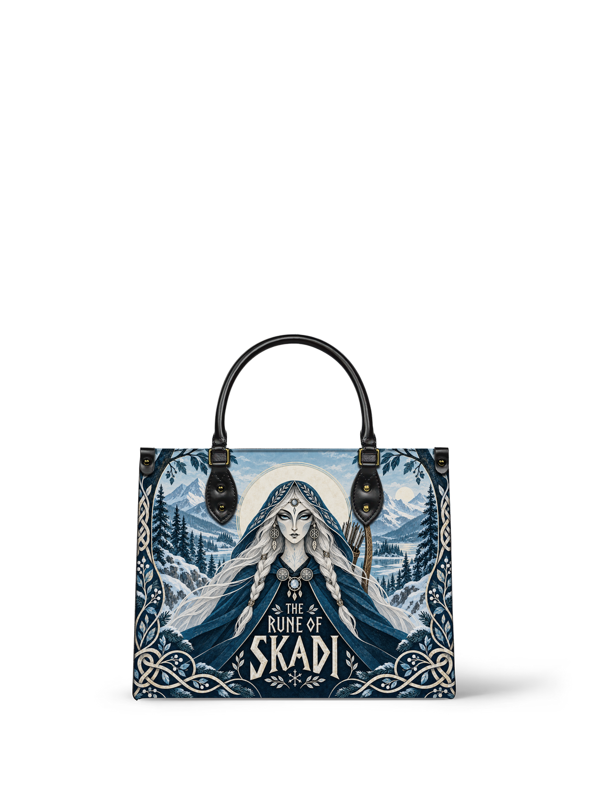 "The Rune of Skadi" Leather Handbag