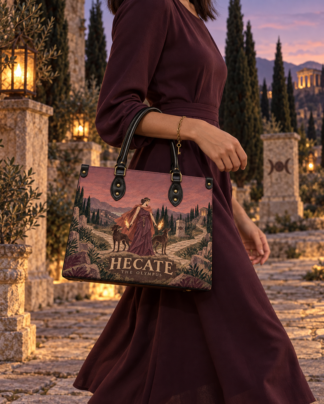 "Hecate" Leather Handbag