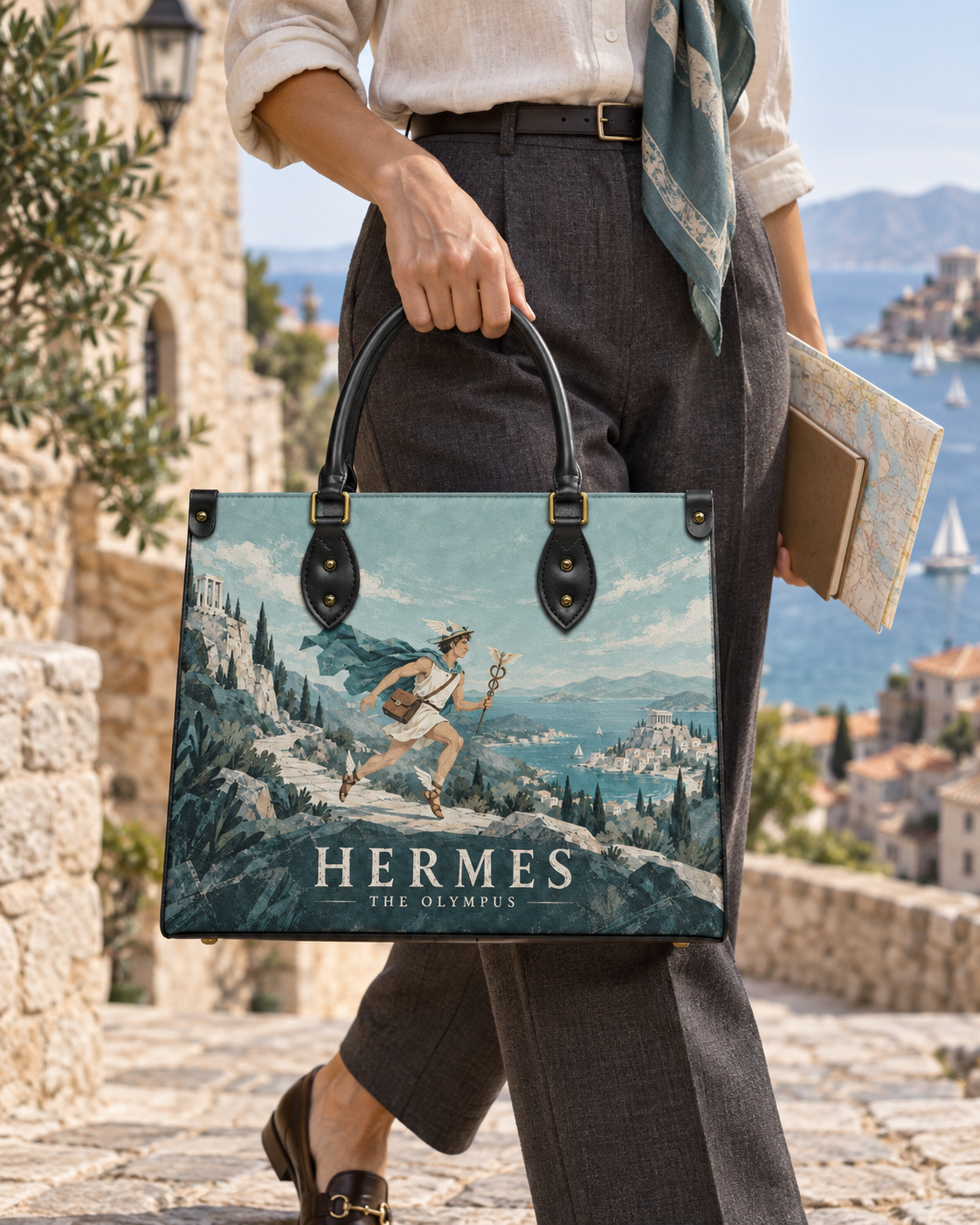 "Hermes" Leather Handbag