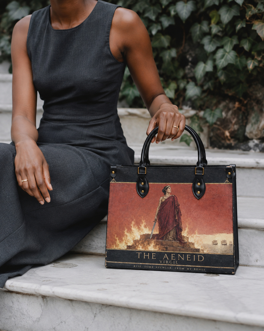 "The Aeneid" Leather Handbag