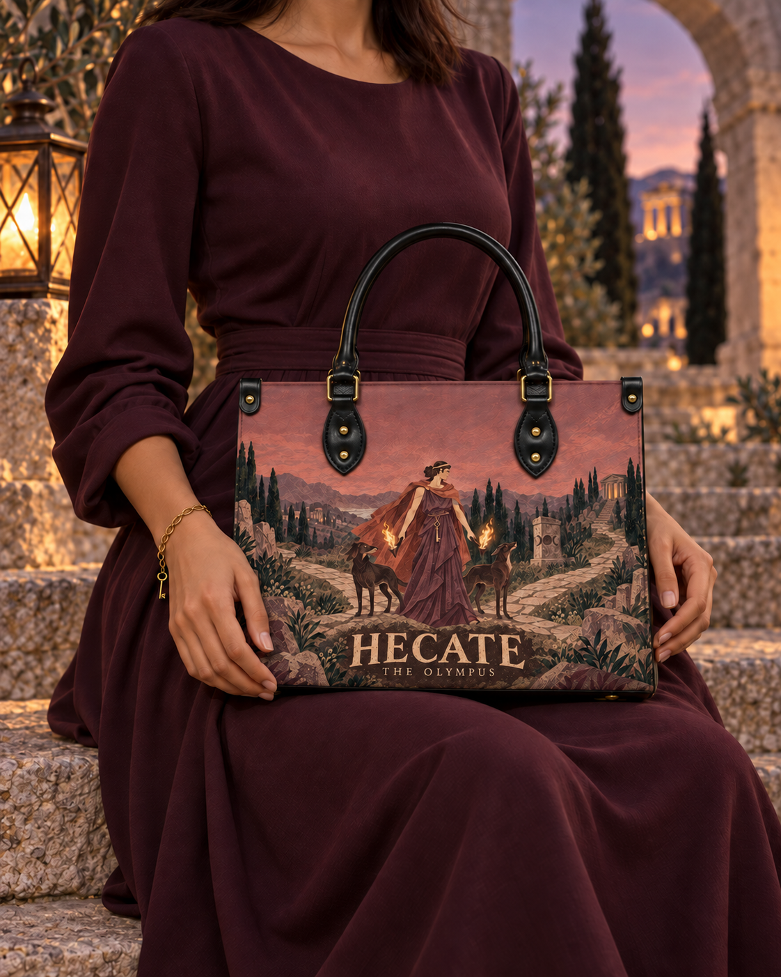 "Hecate" Leather Handbag