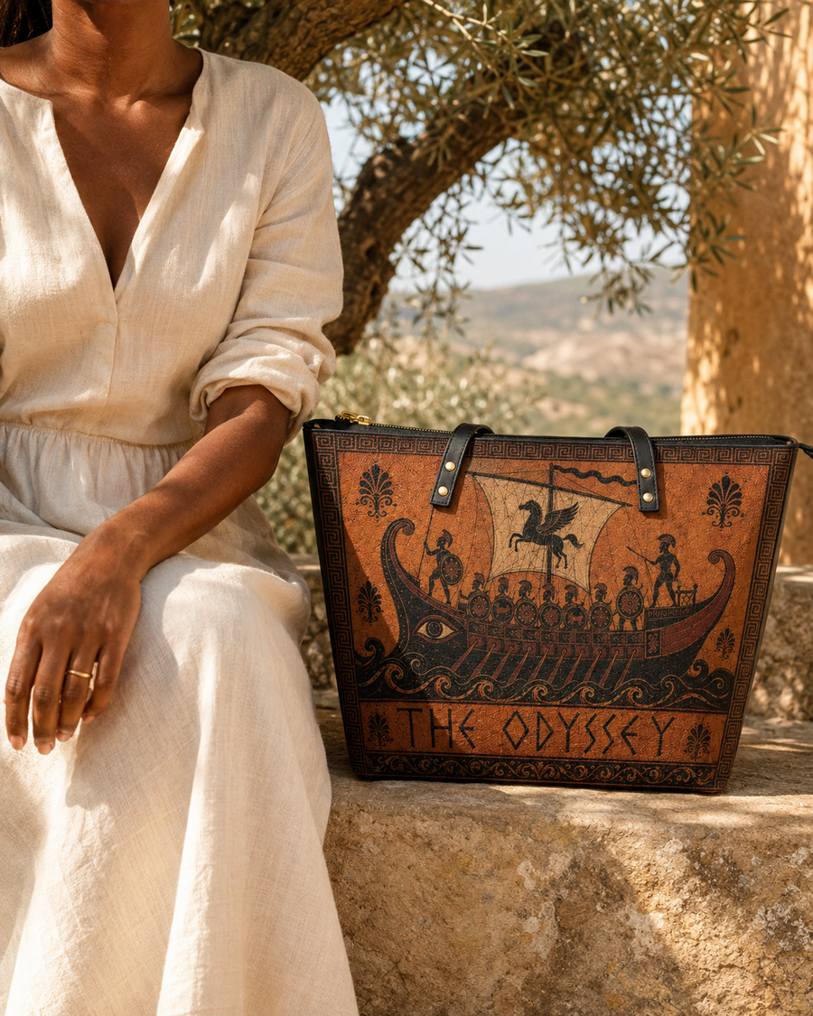 "The Odyssey" Leather Tote Bag