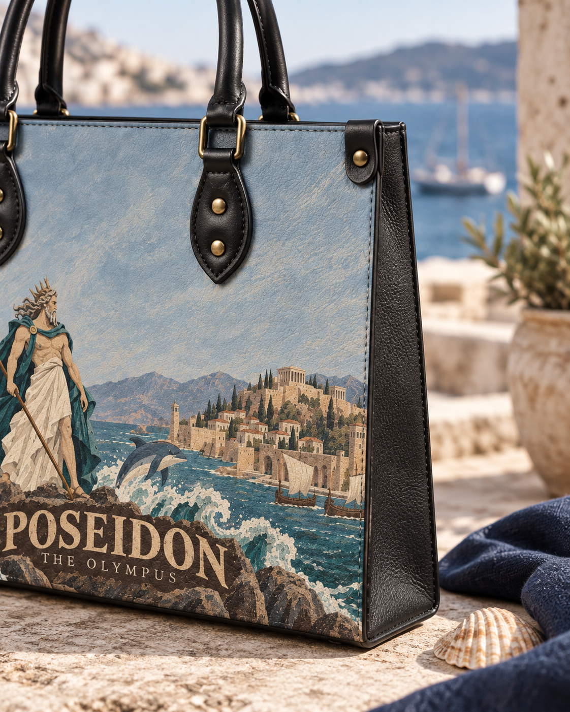 "Poseidon" Leather Handbag