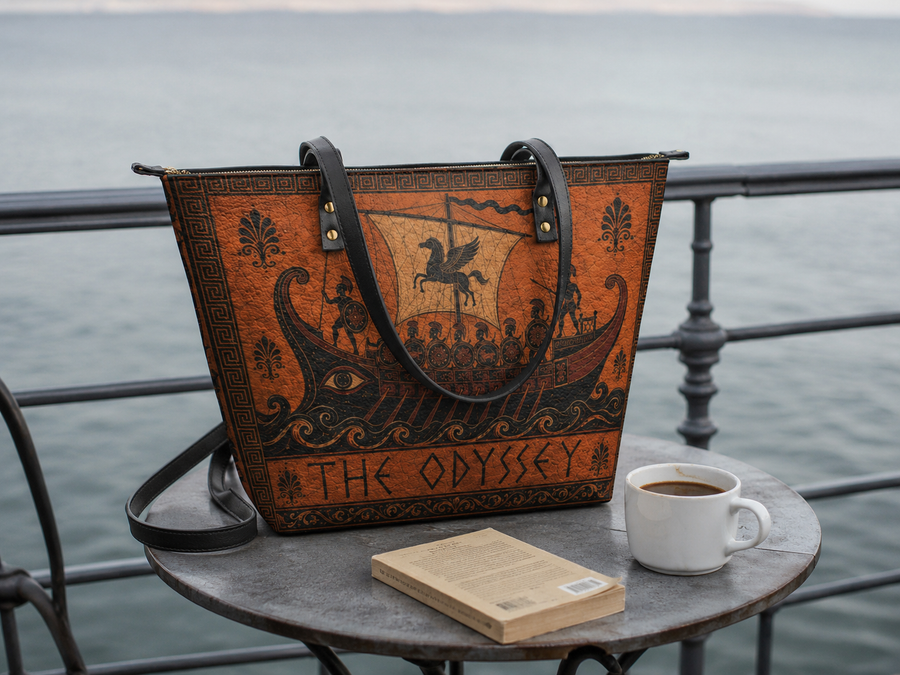 "The Odyssey" Leather Tote Bag