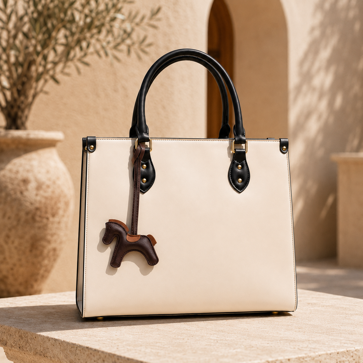 "The Runaway" Leather Bag Charm