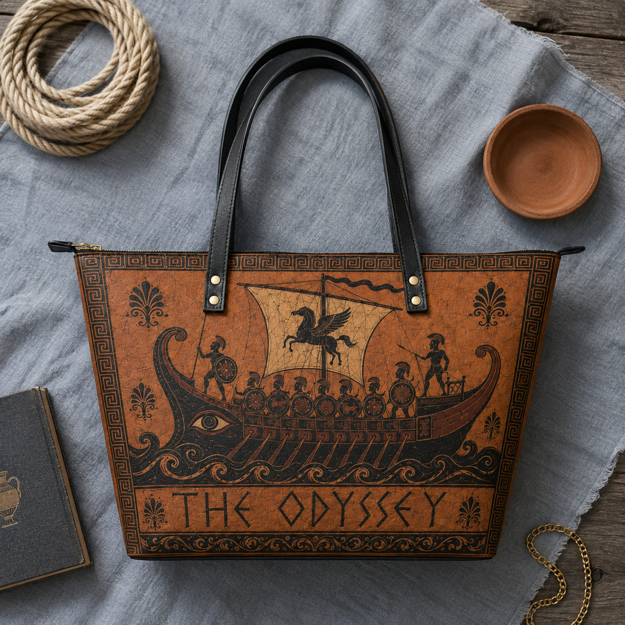 "The Odyssey" Leather Tote Bag
